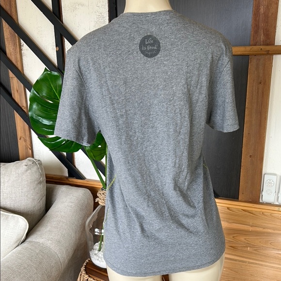Life Is Good Gray Short Sleeve Tee - Picture 5 of 6